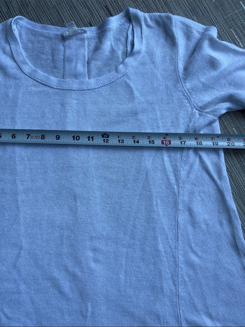 EILEEN FISHER White Organic Cotton High Low Top Medium - Picture 10 of 11